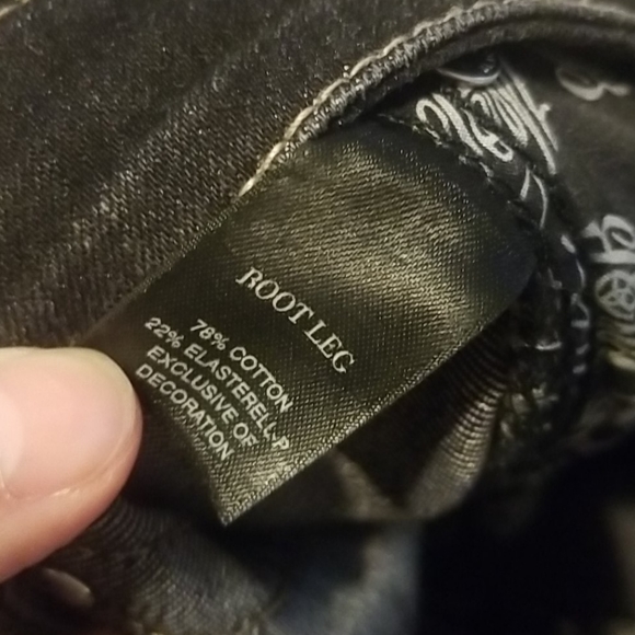 WHBM black bootcut jeans 10S NWOT - Picture 5 of 5